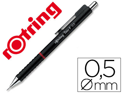 Portaminas rotring Tikky 0,5mm. negro